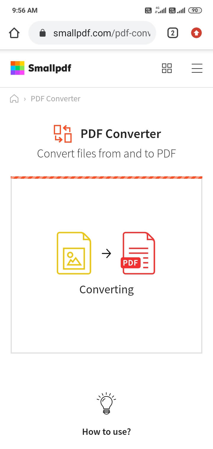 pdf file converting under process