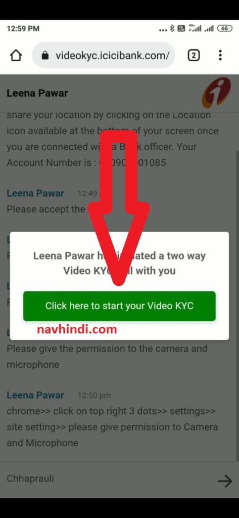 click here to start your video Kyc - icici mine account kaise open kare